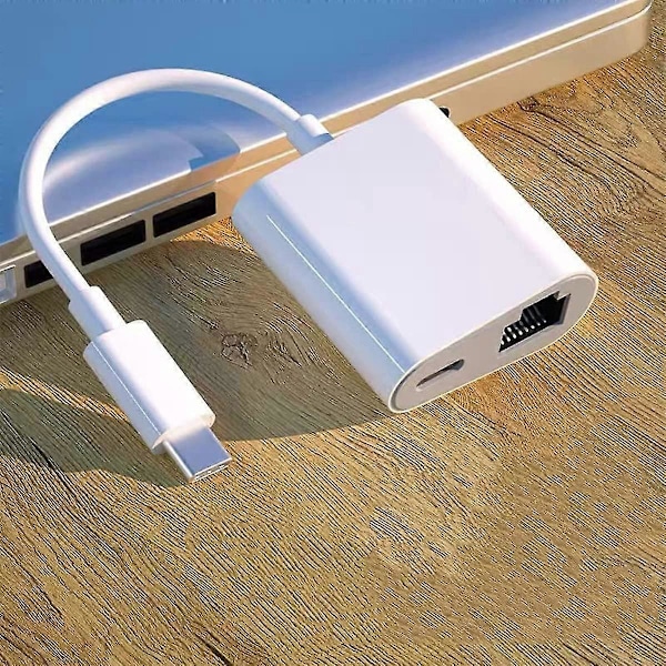 Usb C - Ethernet -sovitin, usb Type C - Gigabit latausportilla, Thunderbolt 3 - Rj45 Lan -sovitin