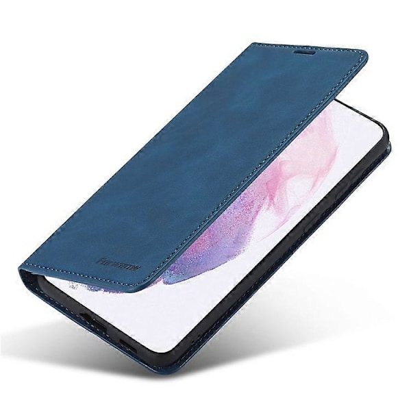 FORWENW Kompatibelt för Samsung Galaxy S23+ Hudvänligt Läder Mobiltelefonfodral Ställ Fantasy Series Flip Plånboksfodral Blue