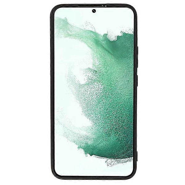 Kompatibelt för Samsung Galaxy S21 FE 5G Gummibelagt TPU-telefonfodral Fiberfoder Anti-Repskydd Black