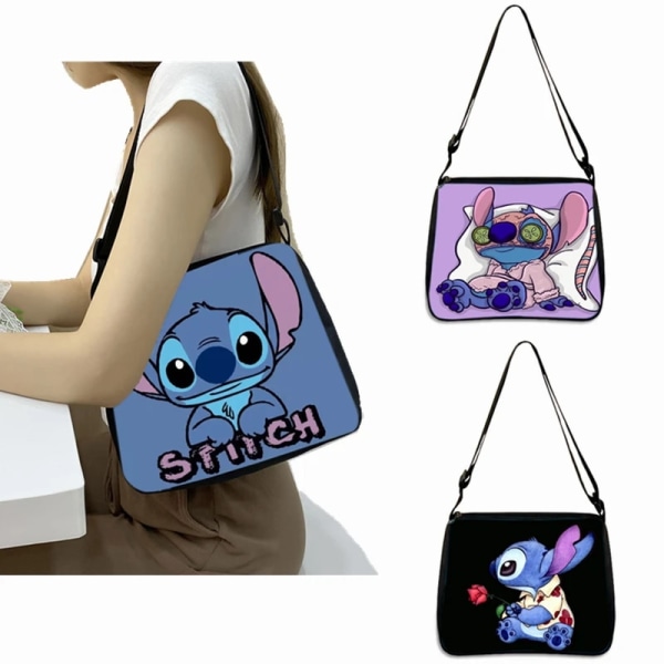 Disney Lilo & Stitch Kvinner Anime Characters Casual Skulderveske