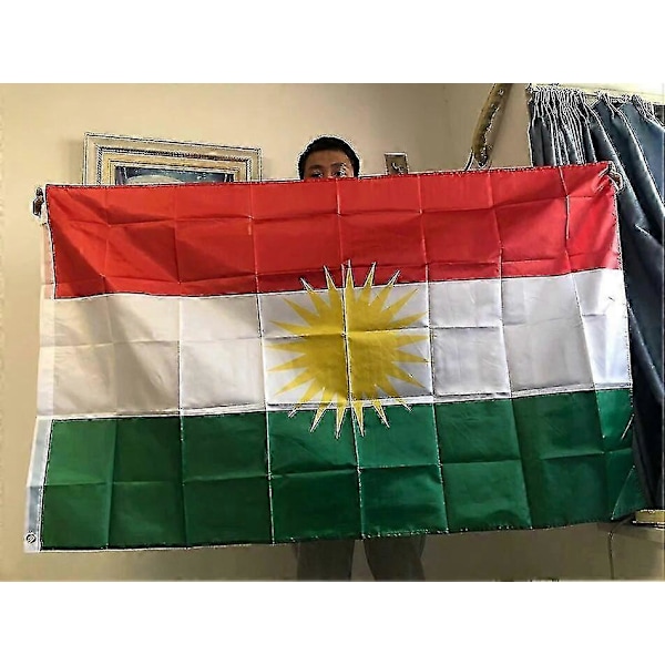 SKY FLAG Kurdisk flag 60x90cm 90*150cm Kurdistan Flag Hængende Polyester Kurdisk Flag og Bannere Boligdekoration flag