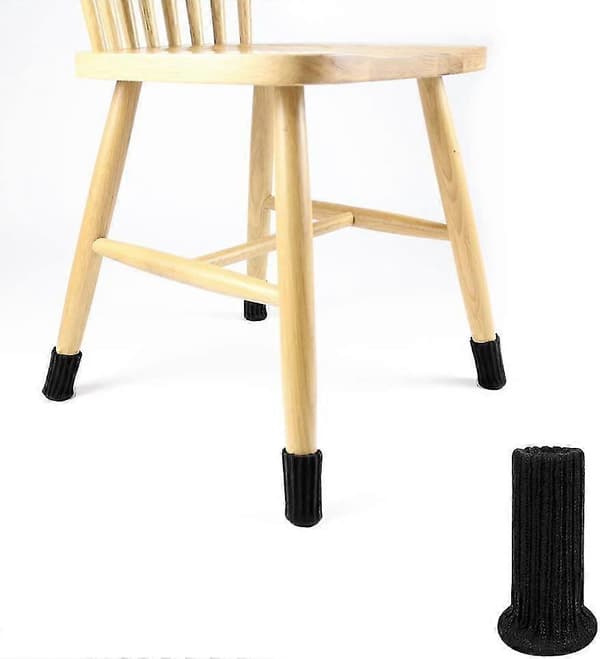 Stolsockor 16-pack Stolsockor Möbel Filt Stolsocka Elastiska Stickade Stolsockor