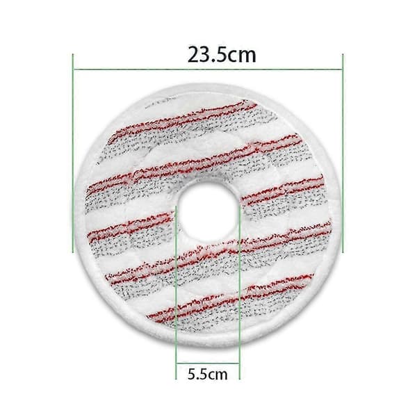 4-pack Mikrofiber Tvättbara För Spin & Clean Mopp Refill Dammsugare Torr Och Våt Användning Moppdukar Pad