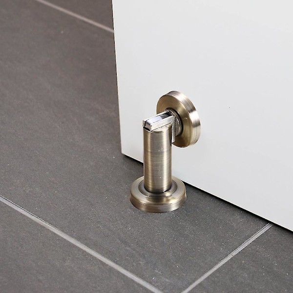 Magnetisk Dørstopper, Børstet Rustfrit Stål Dørholder Moderne Solid - Høj Kvalitet Wuqx