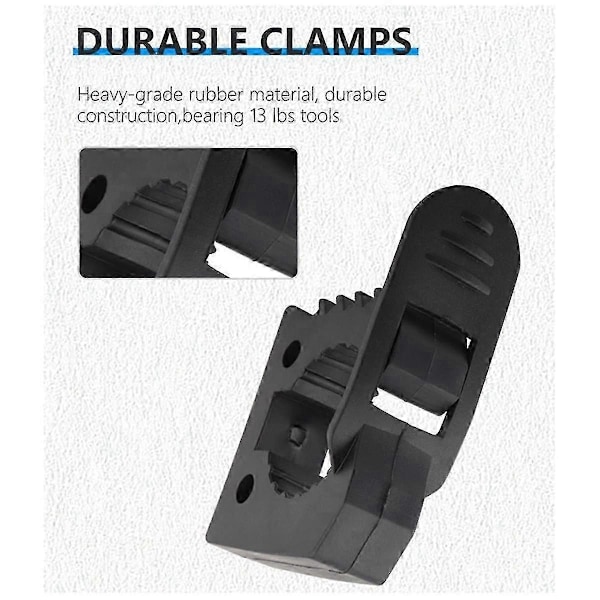 Hi-lift Jack -kahvan pidike lapion pidike, kumikiinnike sopii halkaisijaltaan 1-1/7 tuuman - 1-3/7 tuuman työkaluihin - 2 kpl