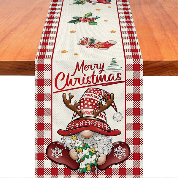 God Jul Nisse Bordløper Julebordløper Julenissen God Jul Lang Løper 13 x 72 Tommer - God Jul