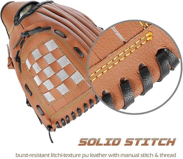 Manusa baseball, Kunstlæder, 12.5\", Brun
