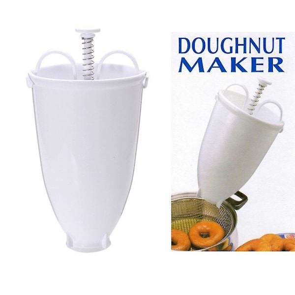 Plast Doughnut Maker Maskin Form DIY Verktøy Kjøkken Bakverk Laging Bakeutstyr Q