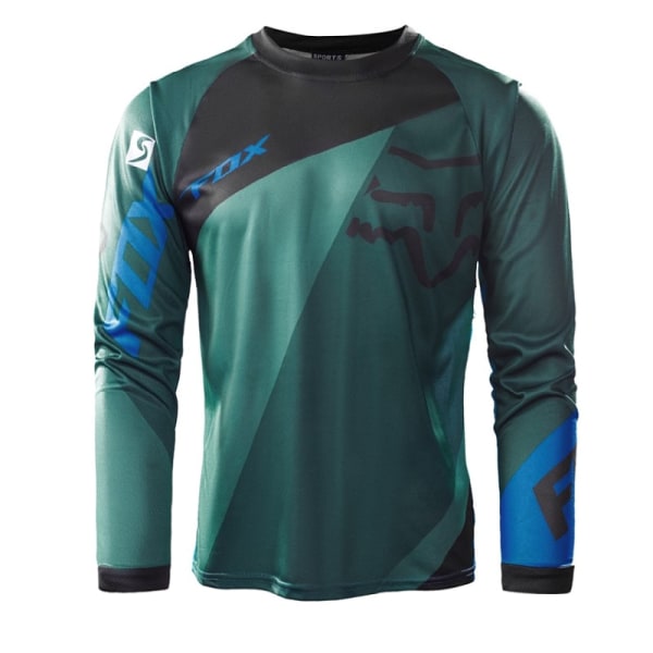 Summer FOX downhill suit cykeldragt åndbar langærmet T-shirt green L
