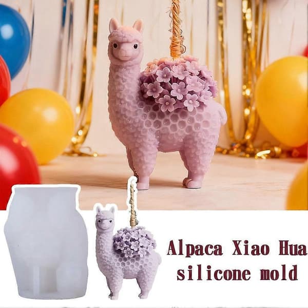 Födelsedag Kreativ Alpacka Liten Blomma Silikonform F0D8 A 1pcs