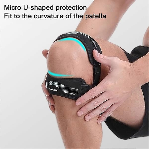 Patellar-sene støtte stropp Lett Patella knestropp for trening Green