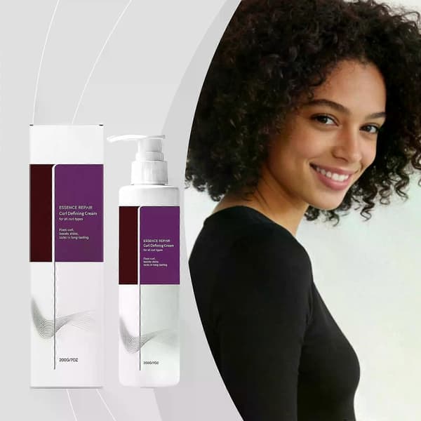 Curling Perfection Curl-Defining Cream Essence Reparerar Alla Locktyper och Hårtexturer, Låser in Långvarig, Ökar Glans 2PCS