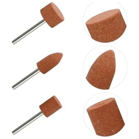 48-pack korundslipstift för Dremel, 1/8\" skaft, slipning, polering, avgradning, användning på stenar.