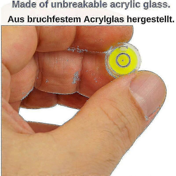 Vattenpass, 5-pack, 12 mm diameter, precisionsvattenpass med luftbubbla, minivattenpass