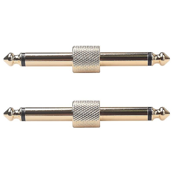 5st 1/4 Tum 6,35 mm Gitarr Effekter Pedal Kontakt Kopplare Gränssnitt Kabel Adapter Elektrisk Pedal