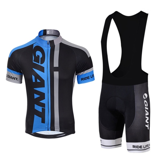 2023 Herr Kortärmad Jersey Set Ropa Ciclismo Hombre Summer GIANT Cykelkläder Outdoot Bib Shorts Kostym Cykeluniform jersey-1 M