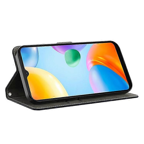 Kompatibelt för Xiaomi Redmi 13C / Poco C65 4G Mobilskal PU Läder 3D Mönster Flip Folio Fodral Gold