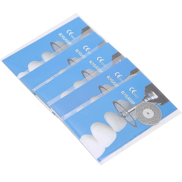 5 st / Set Dental Dubbelsidig Diamant Skiva Dental Skärande Poleringsskiva Munvård Verktyg1#