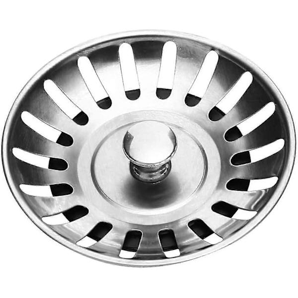 Kjøkkenvaskfilter i rustfritt stål, diameter: 78 mm