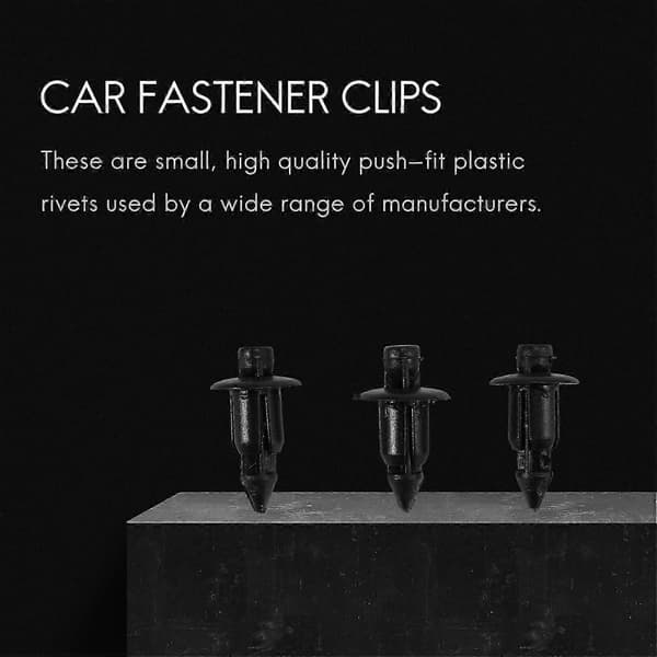 50x Plastiknitter Cykelkåbe Trim Panel Fastgørelsesclips 6mm til