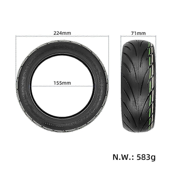 CST 95x250 Vakuumdäck För Niu KQi3 KQi 3 Max Elektrisk Sparkcykel Tubeless Däck 95x250 Fram Bak Hjul Ersättningsdelar