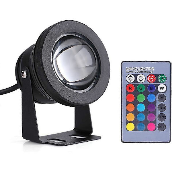 LED Undervandsspotlight, 10,5x7,5CM, Sort