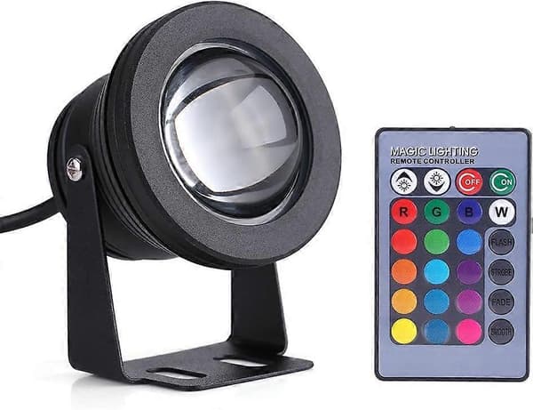 LED Undervannsprojektor, 10.5x7.5CM, Svart