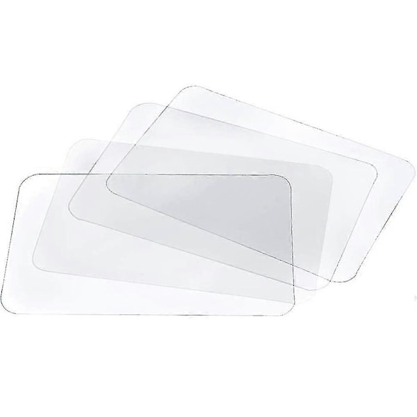 Gjennomsiktig plassmatte Vaskbar plassmatte for varmebestandig, sklisikker kjøkkenplassmatte Bord (4 stk)