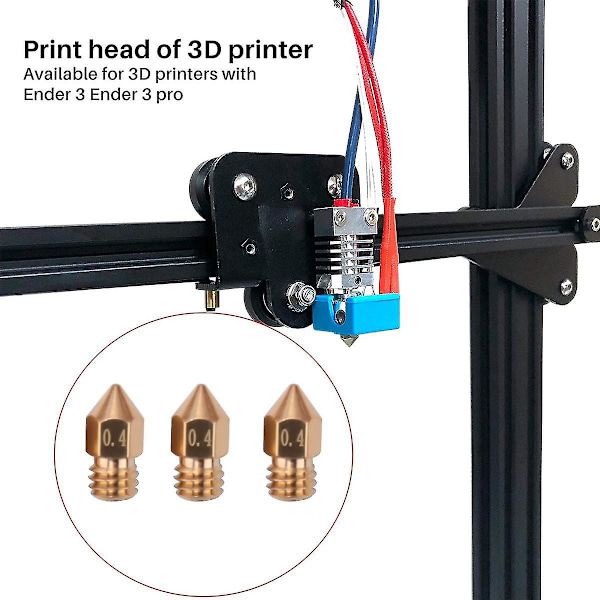 3 Hot End Monteringssats 24v 40w För -3 Cr10 Cr10s 3D-skrivardelar Uppgradering Extruder