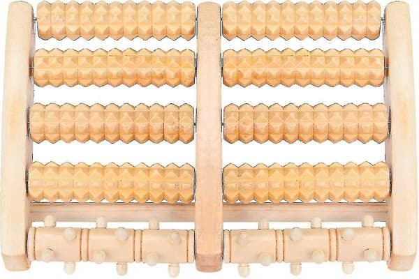 Fotmassage Roller i Trä, Fotmassage för Stressreducering, Kramper, Osteoartrit