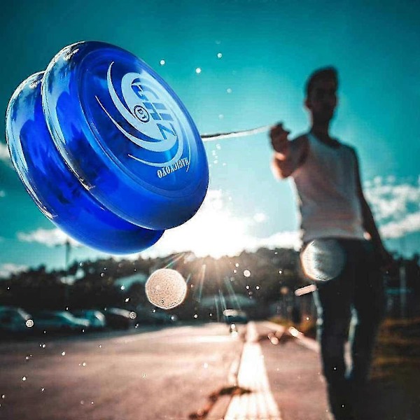 Responsiv Yoyo D1 GHZ, Professionell Yoyo Looping Yoyos för Barn Nybörjare med Yoyosnören+Handskar+Yoyoväskor