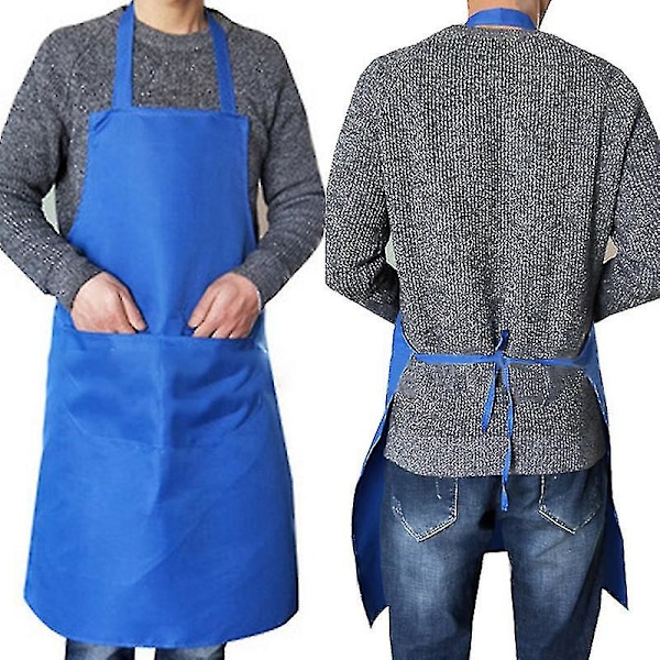 2 st Matlagningsförkläde Återanvändbart Bekvämt Enfärgat Förkläde Kök Restaurang Arbetsförkläde Kvinnor Hem Ärmlöst Förkläde A