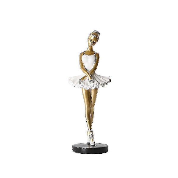 Balletdanser Ornament, dansende pige statue, ornamenter, elegant indretning til soveværelse skrivebord vindueskarm-ZZY