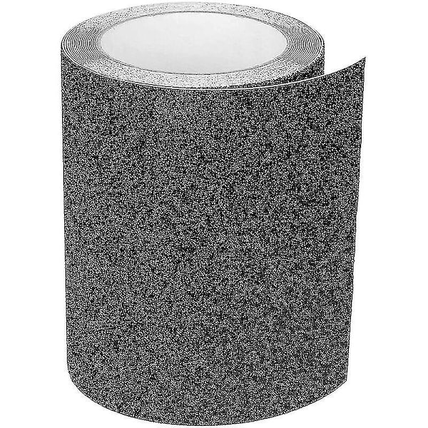 Självhäftande halkskyddstejp för trappor, friktion, slipande för säkerhet, stege, inomhus, utomhus, hög friktion, 15cm X 5m, Svart