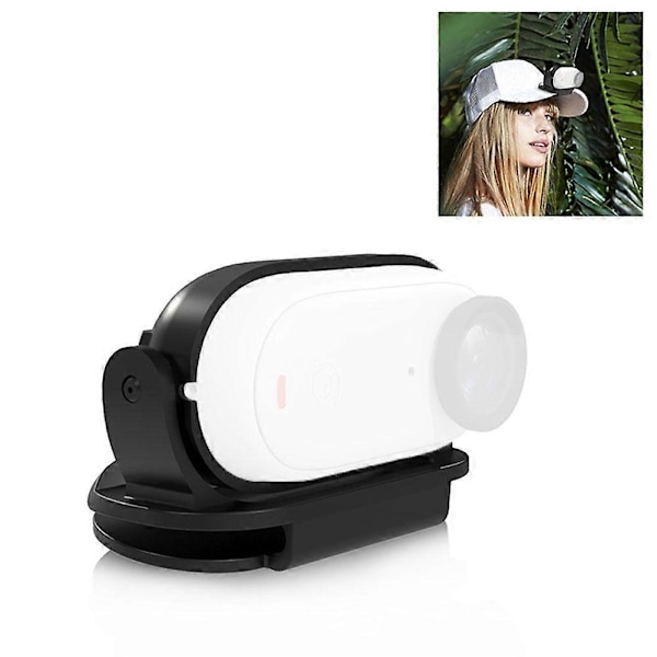 Insta360 GO 3 -toimintakameran lippalakkipidike, kiinteä kiinnitysklipsi, lippalakin pidikekotelo