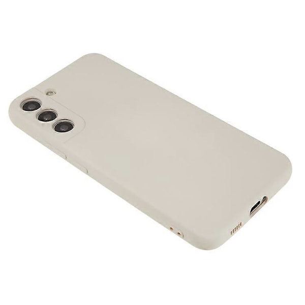 Kompatibel med Samsung Galaxy S21 FE 5G Gummibelagt TPU Telefondeksel Fiberfôr Anti-ripe Beskyttelse White