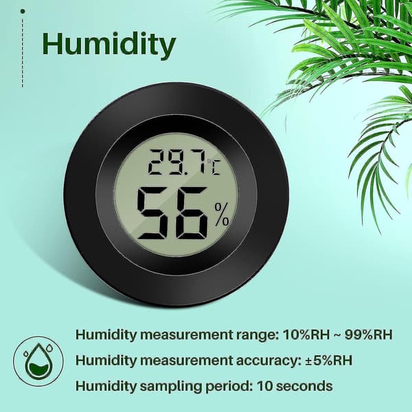 Digitalt termo-hygrometer og hygrometer, 3-pakning