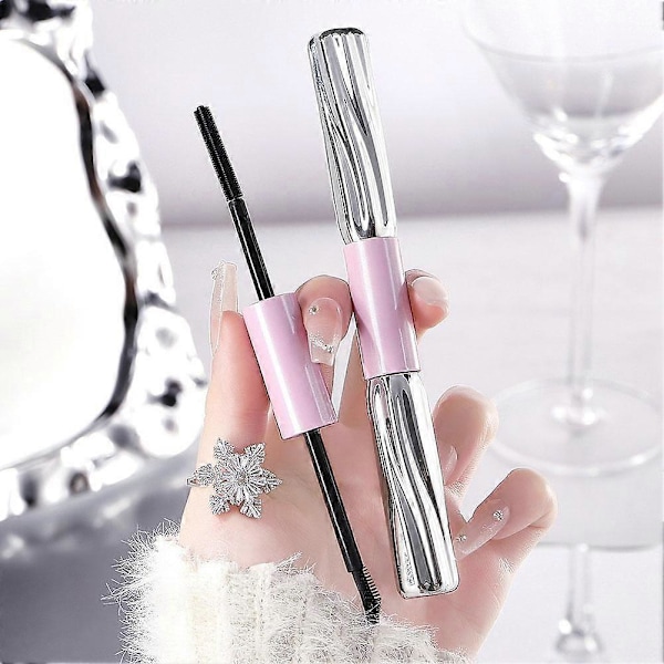 Dobbeltsidet Mascara 4D Silk Fiber Vandtæt Langtidsholdbar Volumengivende Skønhed
