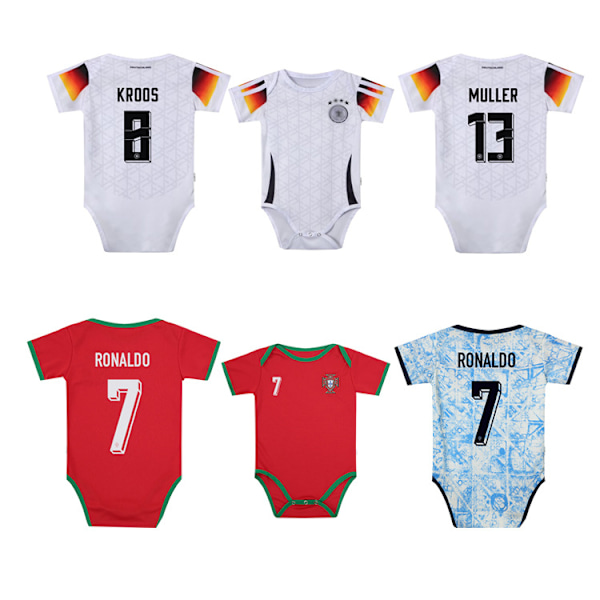 24-25 Baby Fotballdrakt Nr.10 Nr.9 Nr.1 Real Madrid Argentina Frankrike Jersey 25 Bar S10 12