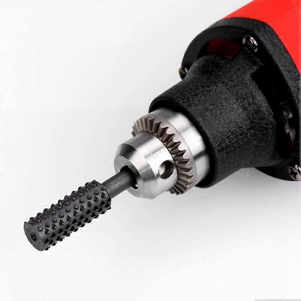 1/4\" 6mm Roterande Filset Elverktyg Träslipning Gravering Snideri Fil Rasp Borr Roterande Borr Skaft Bit Set för Träbearbetningskit Förpackning med