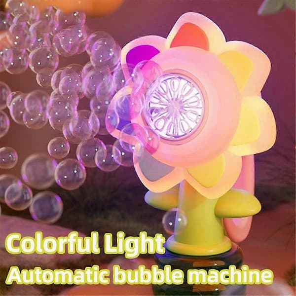 Elektrisk automatisk bubbelmaskin med gunga, såpbubblare