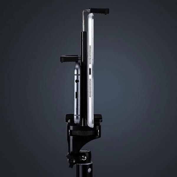 Tripod Holder Mount til Mobiltelefon Pad Tablet Kamera Tilbehør Sort