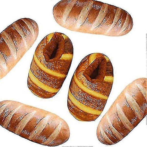 Myke tøfler for kvinner, brødtøfler, Memory Foam supermyke og fluffy, varme vintertøfler i bomull, slip-on myke og morsomme hjemmetøfler, sklisikre S