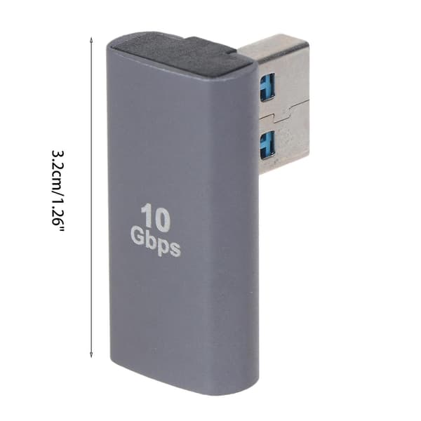 Højre Vinkel Usb Til Usb Adapter 90 Graders Usb Til Usb 3.0 Konverter Stik Til Laptop 10gbps Data Synkronisering