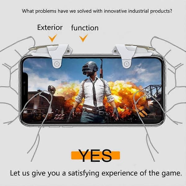 Mobil Controller - Mobil Spilcontroller, Mobiltelefon Spil Trigger, Battle Royale Følsom Skyd og Sigt Gave til Børn