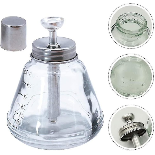 180 ml Push Down Pumpe Dispenser Glasflaske Låsbar Pumpe Dispenser Flaske Push Down Manicure Til Neglelak Makeupfjerner