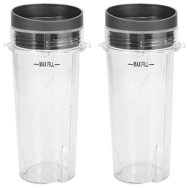 Ersättningsmugg för Ninja 16 Oz Single Serve - För Nutri Ninja Bl770 Bl780 Bl660 Blender (2-pack)
