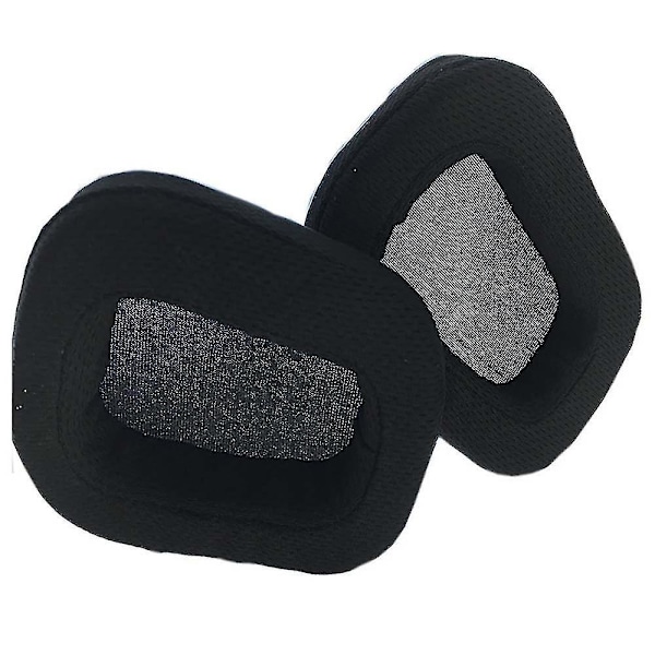 Erstatnings øreputer hodetelefoner pute deksel hodebøyle for Logitech G933 G633 headset svart mesh øreputer