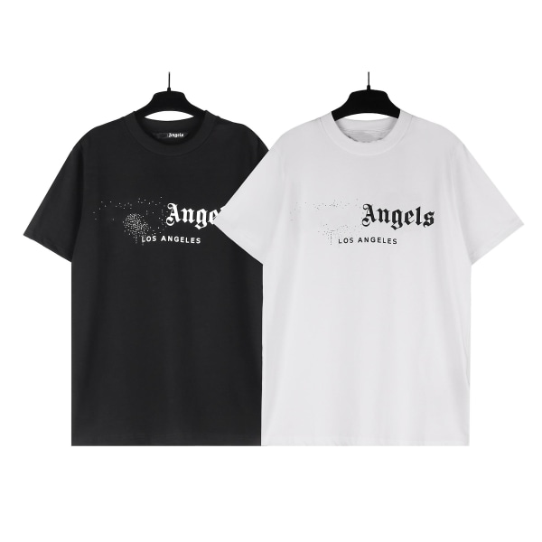 Angels 23ss Herr Dam T-shirts, T-shirts med print Casual Rund Neck Kortärmad Skjorta För Ungdom 1 Eur Size XL