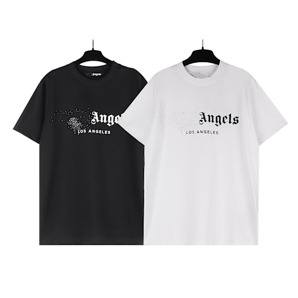 Angels 23ss Herr Dam T-shirts, T-shirts med print Casual Rund Neck Kortärmad Skjorta För Ungdom 6 Eur Size M